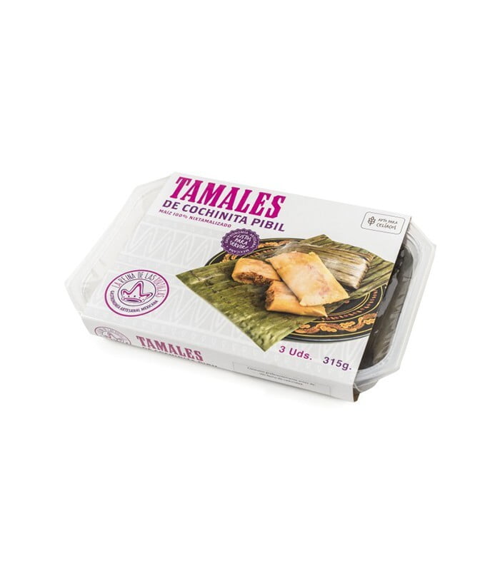 Tamales met Cochinita Pibil (3 eenheden) Tamales met Cochinita Pibil (3 eenheden)